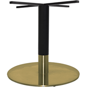 tivoli table base brass + black brass collar 720mm disc