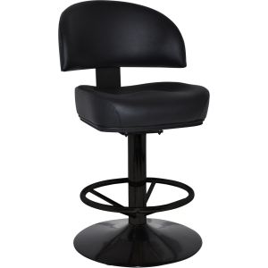macau gaming stool black disc + black vinyl