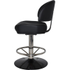 macau gaming stool polished s/s disc + black vinyl