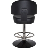 macau gaming stool polished s/s disc + black vinyl