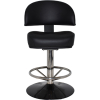 macau gaming stool polished s/s disc + black vinyl