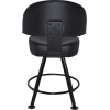 macau gaming stool metal 4 leg black + black vinyl