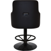 trump gaming stool black disc base + black vinyl
