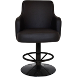 Trump Gaming Stool Black Disc Base + Black Vinyl