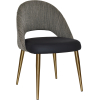 chevron chair brass leg