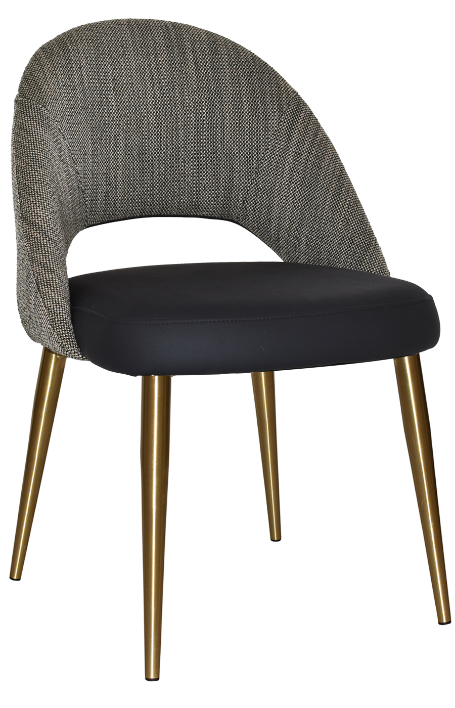 chevron chair brass leg
