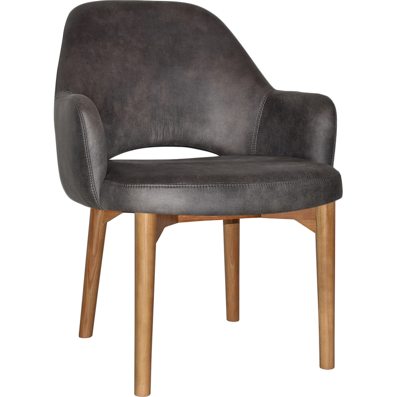 albury xl arm chair light oak timber leg