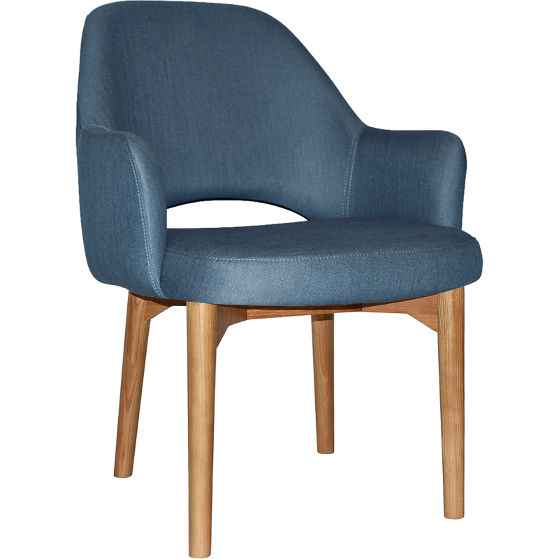 albury xl arm chair light oak timber leg