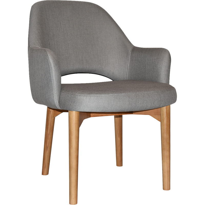albury xl arm chair light oak timber leg