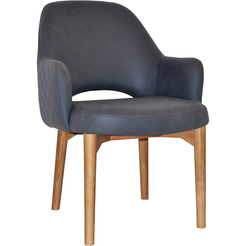 albury xl arm chair light oak timber leg