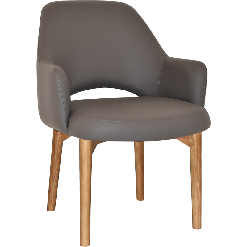 albury xl arm chair light oak timber leg