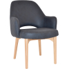 albury xl arm chair natural timber leg