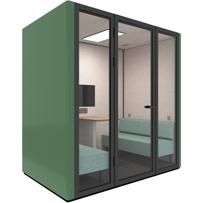 b.quiet?? 4 6 person acoustic meeting pod custom colour