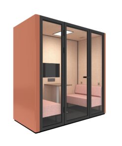 b.quiet™️ 2 4 person working acoustic meeting pod custom colour
