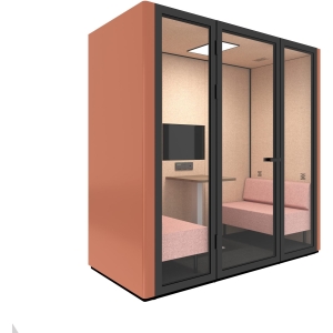 b.quiet™️ 2 4 person working acoustic meeting pod custom colour