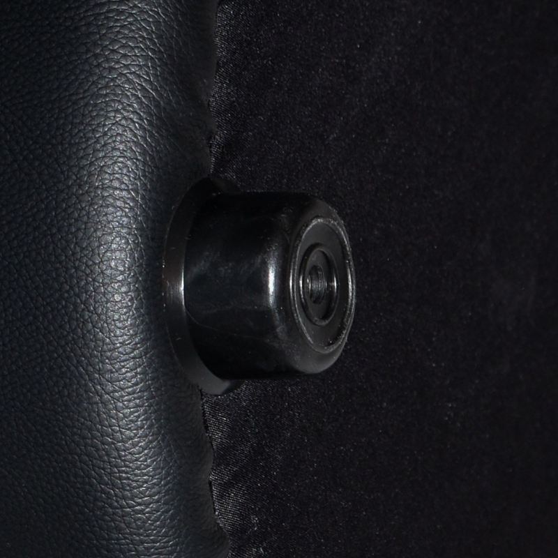 delhi ottoman 400mm round black