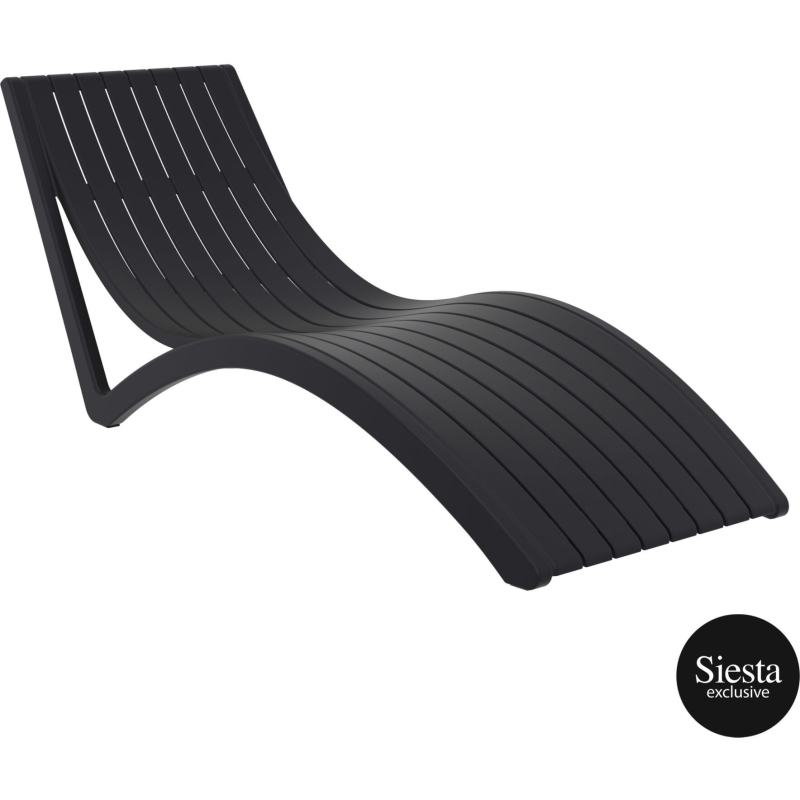 3 piece package slim sun lounger and ocean side table