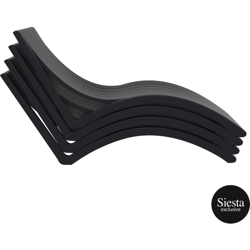 3 piece package slim sun lounger and ocean side table