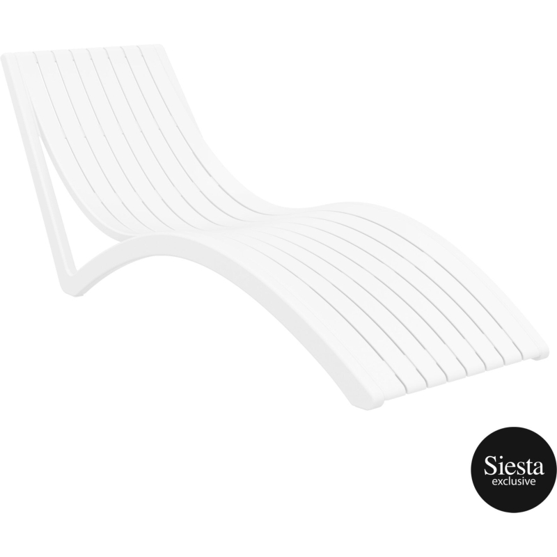 3 piece package slim sun lounger and ocean side table