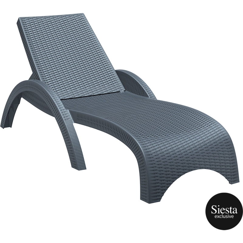 resin rattan sun lounger 3 piece package with tequila side table