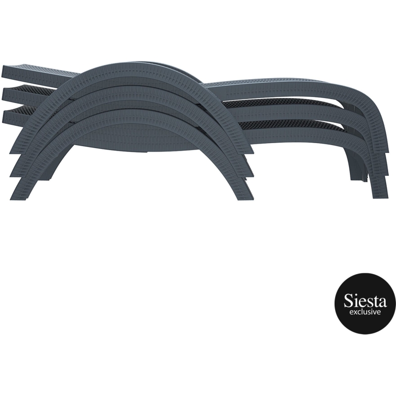 resin rattan sun lounger 3 piece package with tequila side table