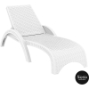 resin rattan sun lounger 3 piece package with tequila side table