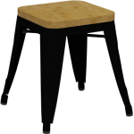 Riviera 450 Stool Timber Seat - Set of 4