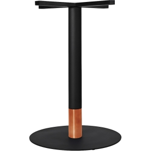 tivoli table base black + black copper collar 540mm disc