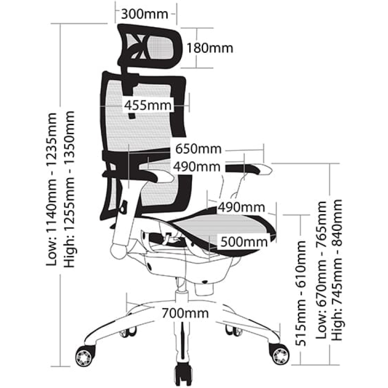 zodiac mesh executive chair