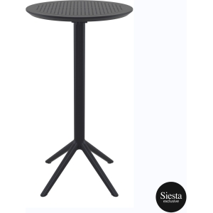 001 sky folding table bar 60 y black front
