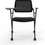 Air Mesh Back Training Chair Tablet Arm