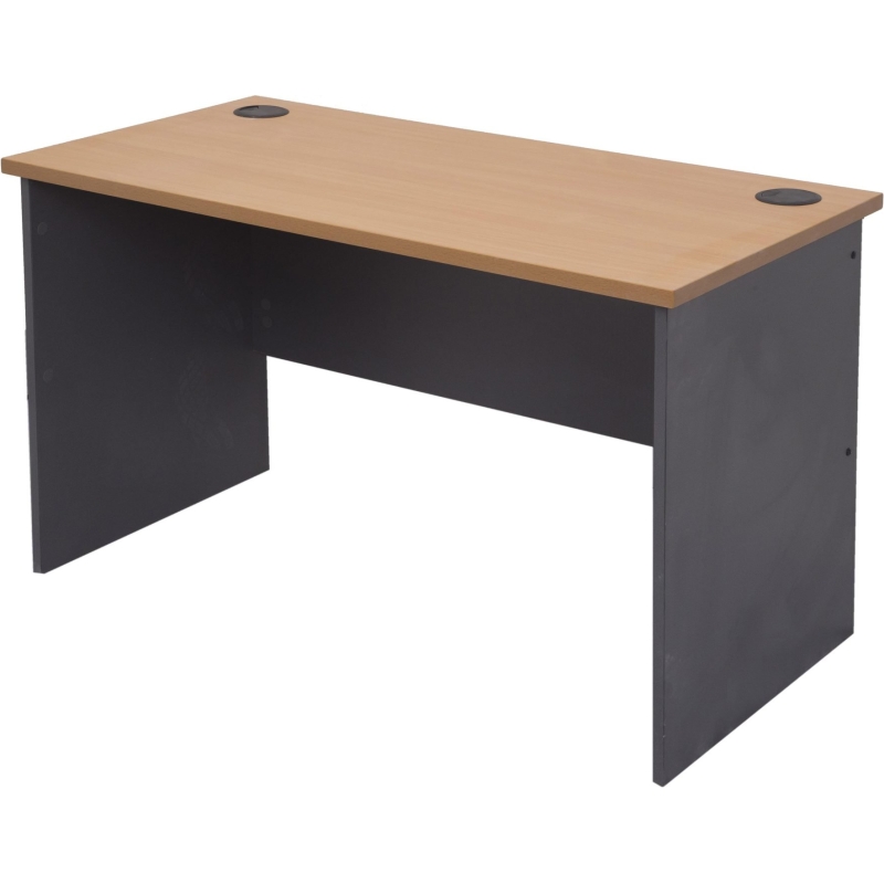 rapid worker desk beech/ironstone, 1200mm x 600mm