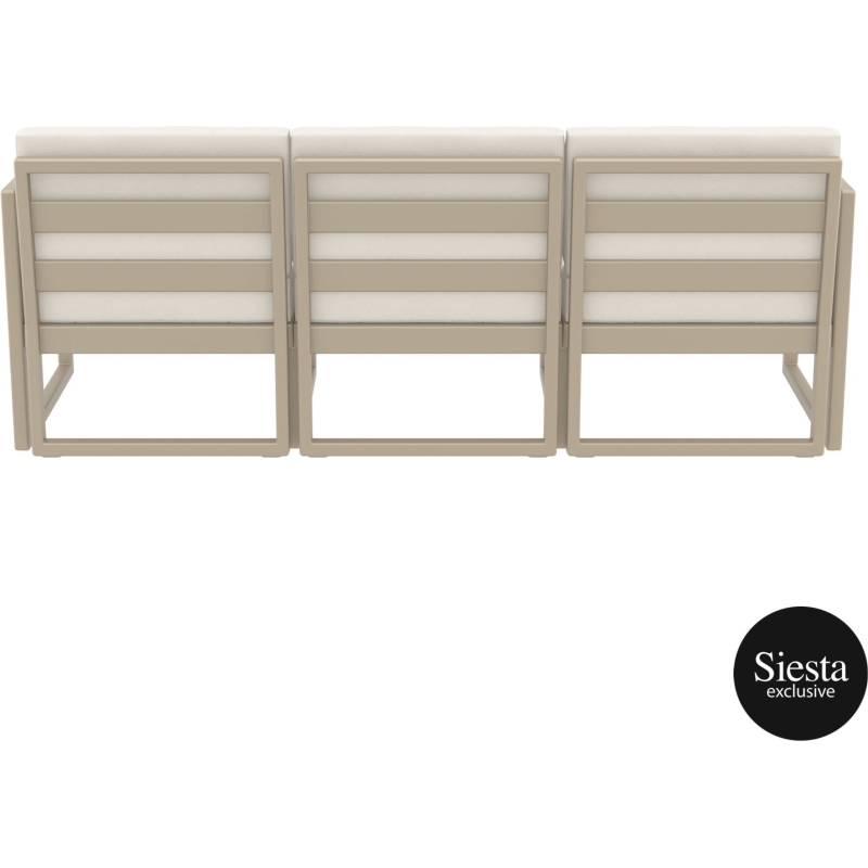 mykonos resort sofa xl taupe beige back