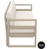 mykonos resort sofa xl taupe beige side