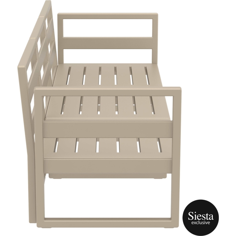 mykonos resort sofa xl taupe side