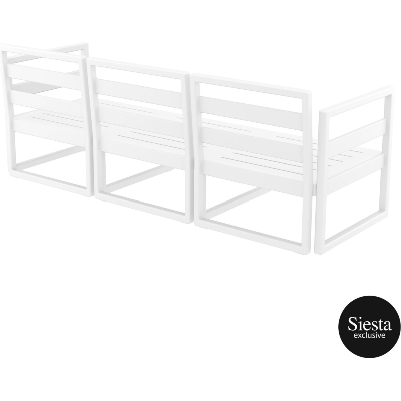 mykonos resort sofa xl white back side