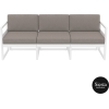 mykonos resort sofa xl white brown front