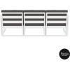 mykonos resort sofa xl white darkgrey back