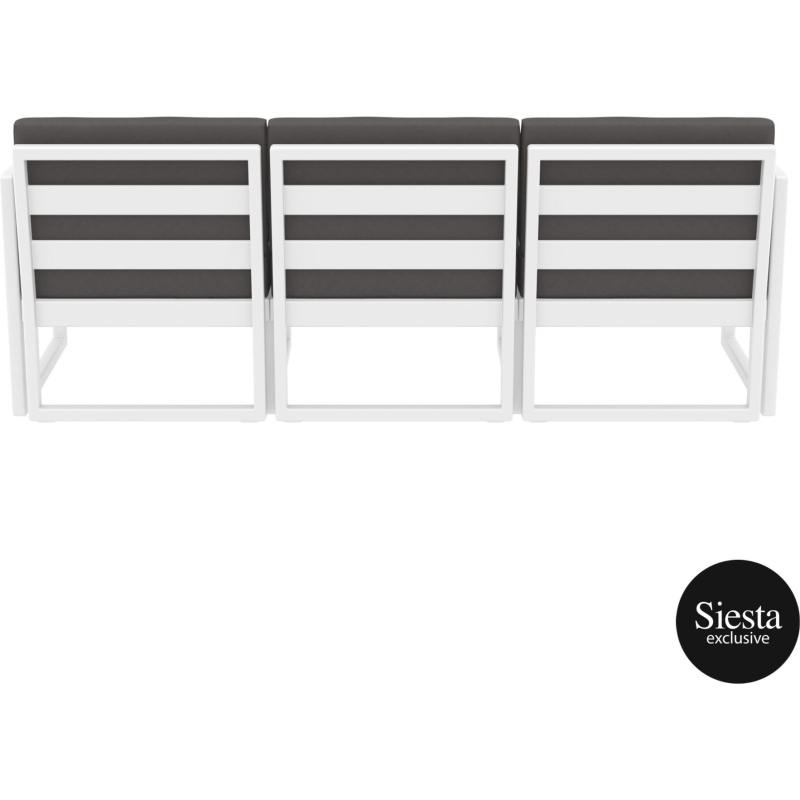 mykonos resort sofa xl white darkgrey back