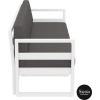 mykonos resort sofa xl white darkgrey side