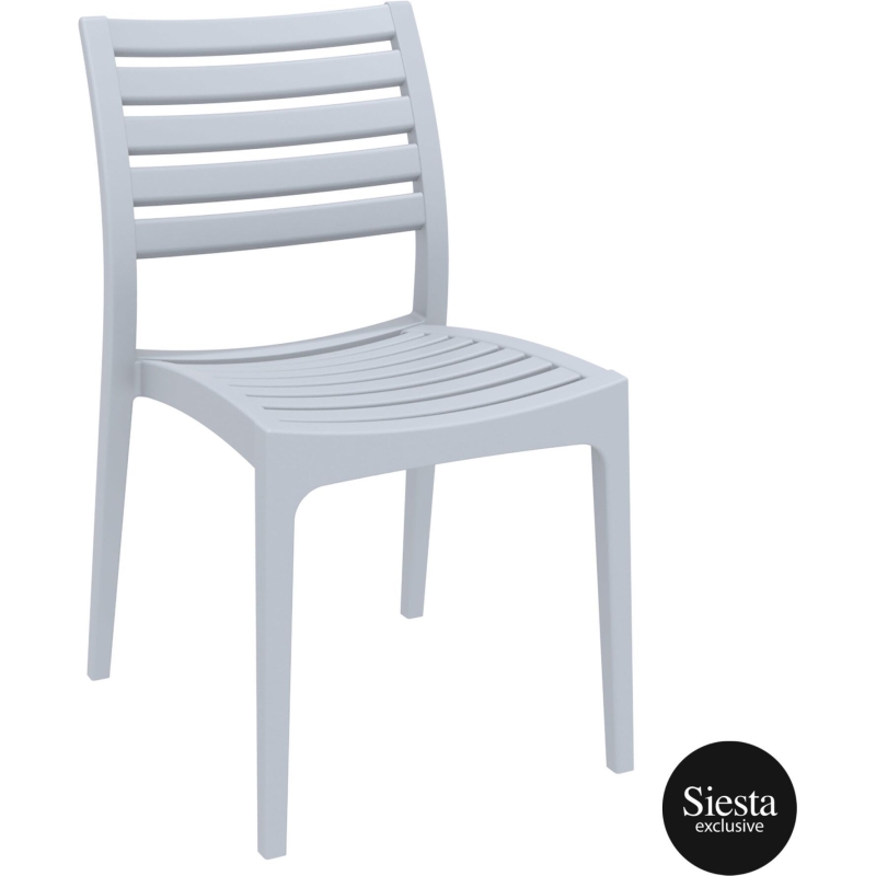 outdoor ares chair silvergrey front side