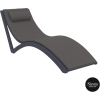 outdoor polypropylene slim sunlounger pillow cushion darkgrey darkgrey front side 1