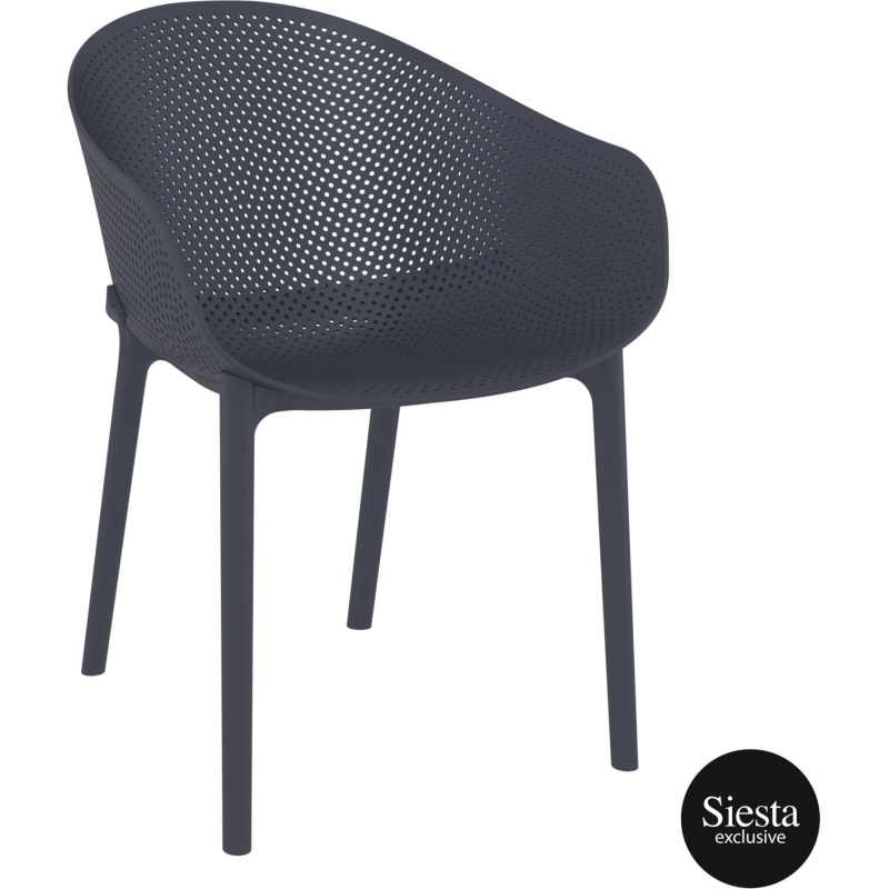 outdoor seating polypropylene sky chair darkgrey front side 2 b480978c 77c4 47e6 a26f bbe08627c5f7