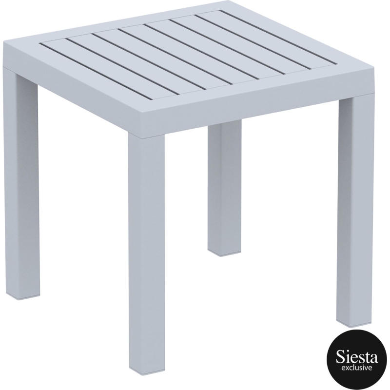 plastic outdoor resort ocean side table silvergrey front side 2 b3077a46 eed6 4b63 83e1 eb9331f9f3da