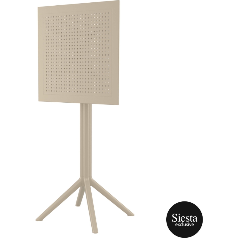 polypropylene outdoor sky folding bar table 60 taupe k front side a9545d2a 0a1a 43c2 8ee5 7518bbb5706a