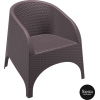 resin outdoor aruba armchair brown front side 1