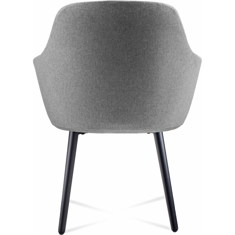aspen sled tub chair light grey fabric