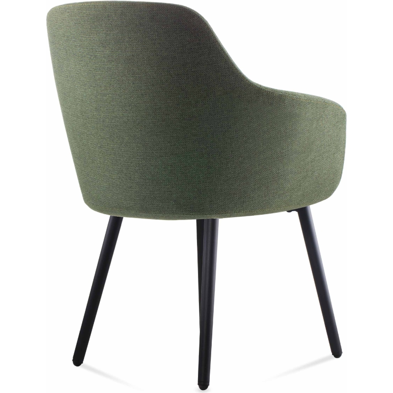 aspen sled tub chair light grey fabric