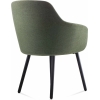 aspen sled tub chair light grey fabric
