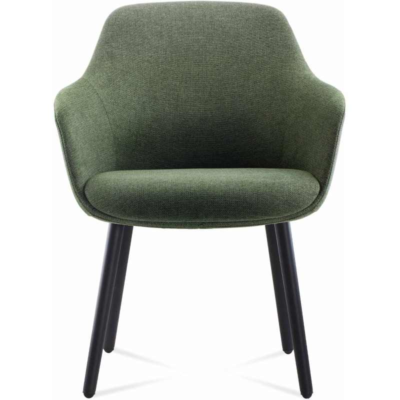 aspen sled tub chair light grey fabric